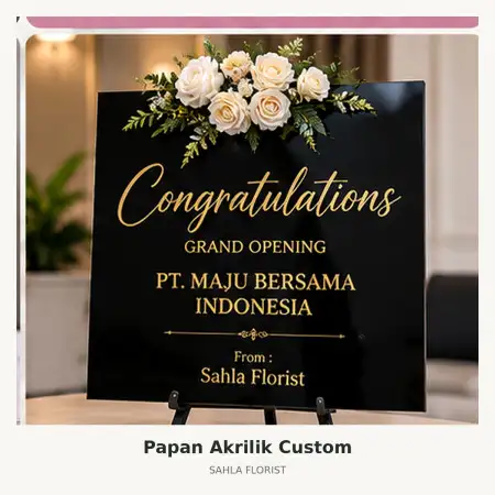 Papan Bunga Akrilik Banjarnegara